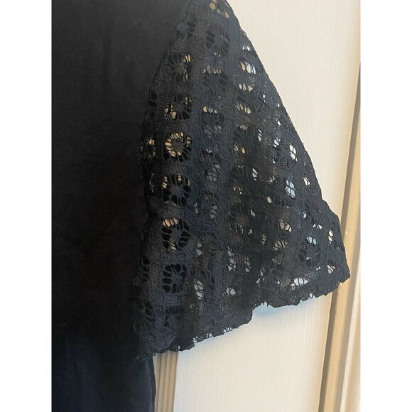 maette Black‎  short sleeve top Small - Picture 2 of 4